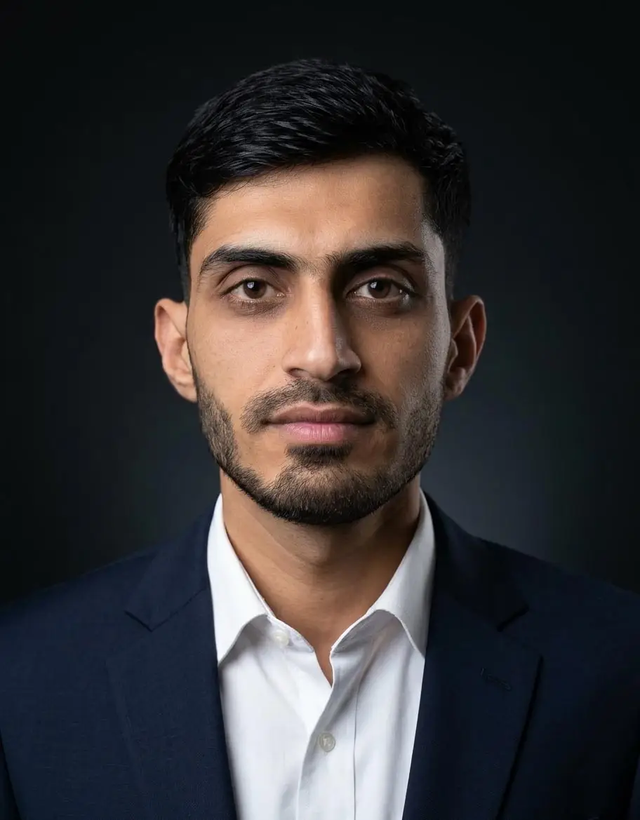 Classic Indoor Studio Shot – Elegant Men’s Portrait - Gemini Prompt for Men