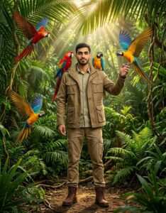 Parrot Stunning Full Body Jungle Image - Gemini Prompt for image Generation Parrot Stunning Full Body Jungle Image - Gemini Prompt for image Generation