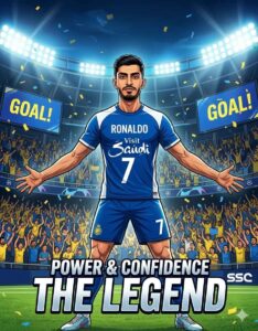 Ronaldo Style Football Portrait from Photo – Gemini AI Prompt Ronaldo Style Football Portrait from Photo – Gemini AI Prompt