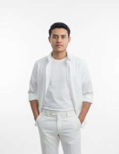 Ultra HD Minimalist White Studio Portrait Prompt